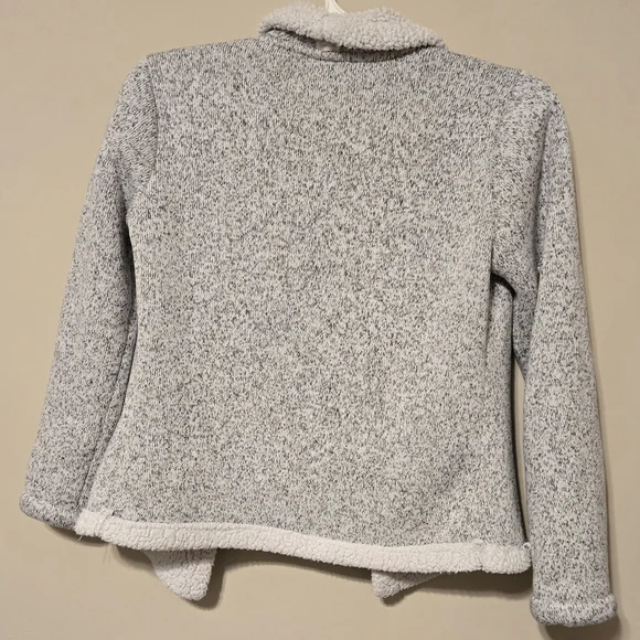 Free Country Jacket Gray Sherpa Womens Sz M - Picture 2 of 6